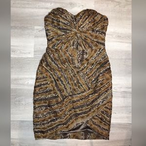 Mestre Kim Fitted Hourglass Snakeskin Print Dress